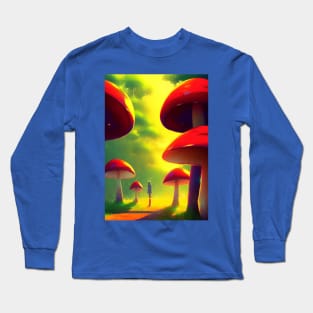 SURREAL RED MUSHROOMS Long Sleeve T-Shirt